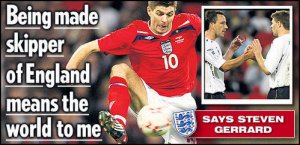 杰拉德當英格蘭模范隊長 隊友眼中他比卡卡更強