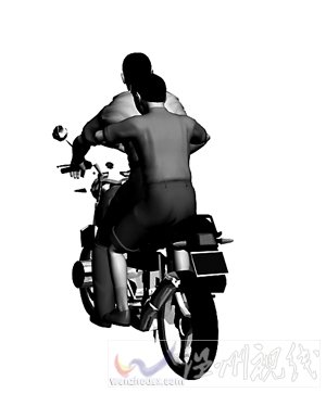 兩人駕車時(shí)撞樹，隨后下車，恰好旁邊有摩托仔，兩人騎上摩托車逃走_(dá)nEO_IMG