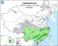 今明兩天南方大部分地區有較強降雨 安徽局地有降雪