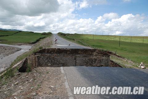 青海暴雨災情 持續暴雨致大量牲畜死亡