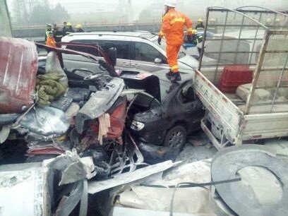 海寧杭浦高速車禍現場
