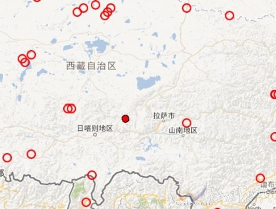 西藏拉薩尼木縣地震