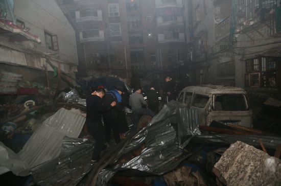 武漢居民樓爆炸