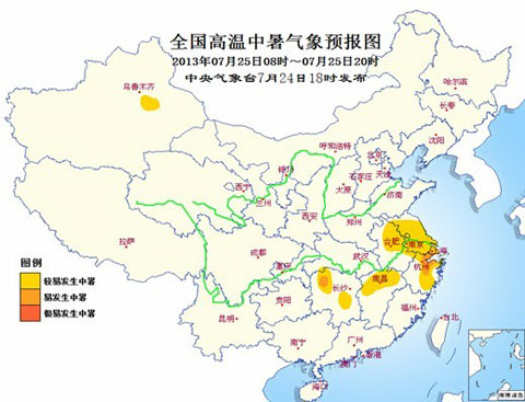 浙江江蘇安徽高溫熱浪來襲