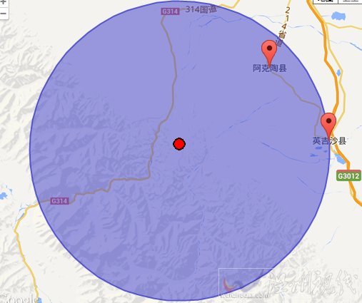 新疆阿克陶縣地震