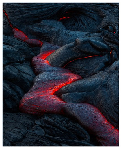 美國(guó)攝影師拍攝夏威夷基拉韋亞火山噴發(fā)