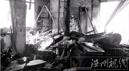 義烏四季四區爆炸現場