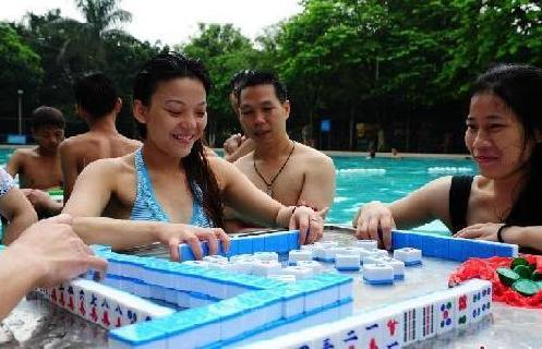 廣東舉辦首屆水上麻將大賽