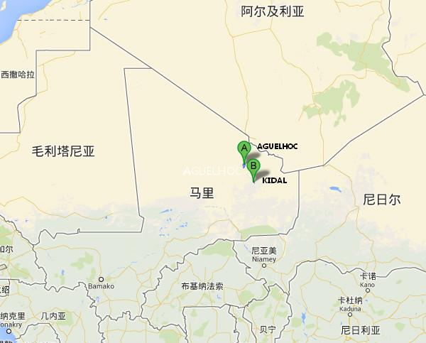 阿爾及利亞飛機墜毀位置