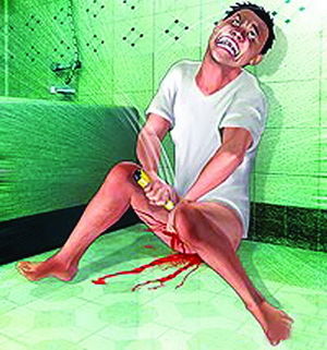 韓國男性為逃兵役割生殖器