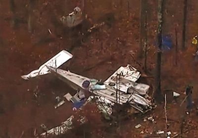 飛機墜毀現場
