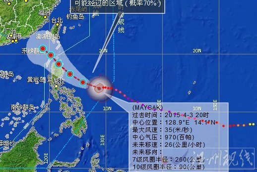 臺風美莎克路徑