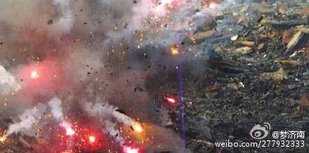 章丘煙花廢棄余料爆炸