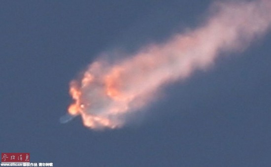 美國獵鷹九號火箭爆炸