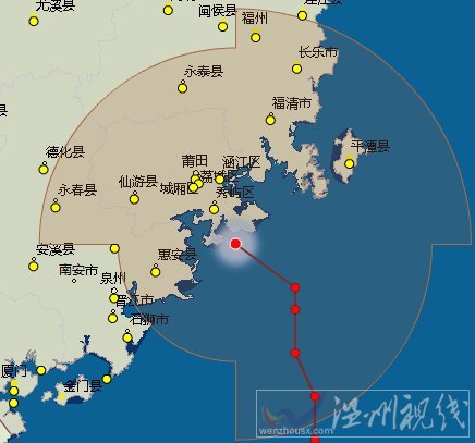 臺風蘇迪羅登陸莆田