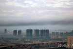 鄭州妖霧襲城 9月8日鄭州上空出現大量黑霧