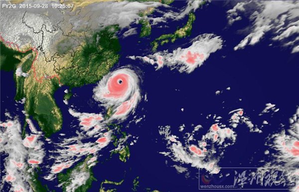 臺風杜鵑實況衛星云圖