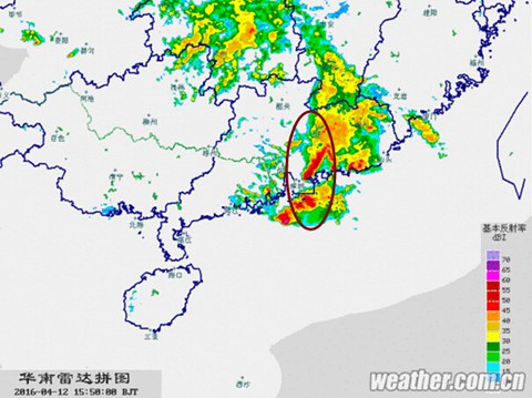 快訊：颮線掃過廣東珠三角地區