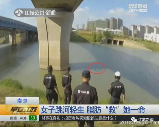 跳河20分鐘漂水面