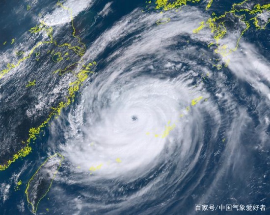 超強臺風美莎克衛星云圖