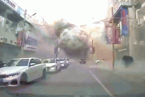 沈陽飯店爆炸瞬間視頻曝光