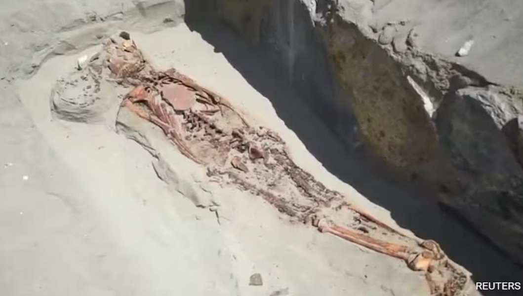 庫皮斯尼克文化的祭祀寺廟附近發(fā)現(xiàn)了這具骨骼遺骸