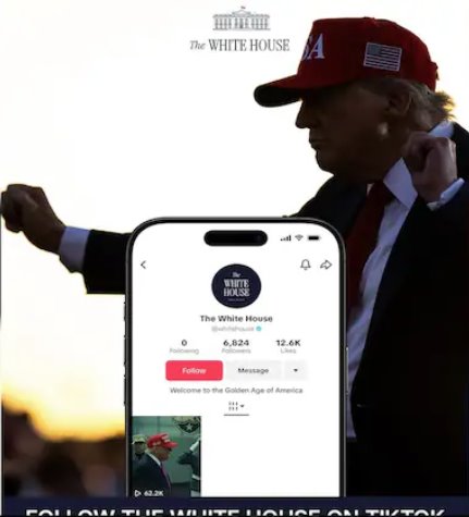 &ldquo;我們回來了&rdquo;：白宮推出官方TikTok賬號