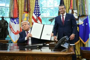 特朗普簽署命令將國防部更名為戰爭部